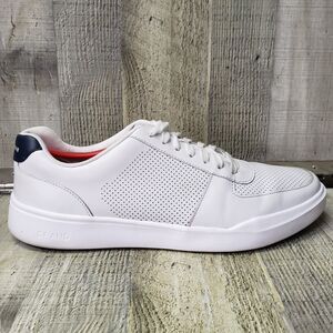 Cole Haan Grand Crosscourt Modern Shoes Men's 11 Wide Optic White Navy Blue